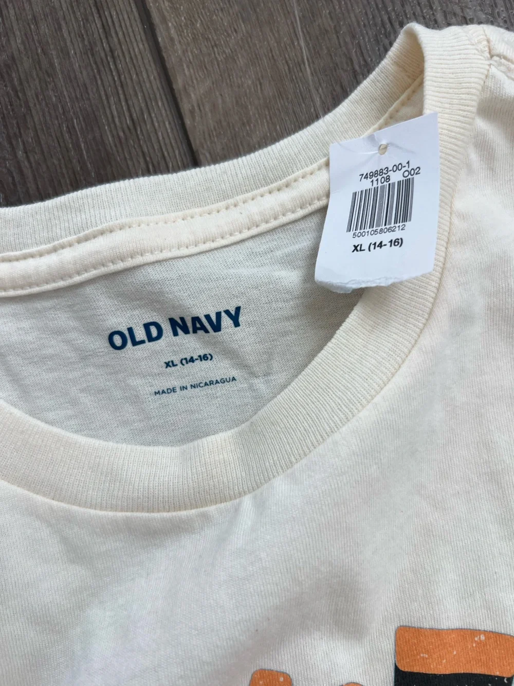 NWT Old Navy Long Sleeve Minecraft Graphic Tee Sz XL